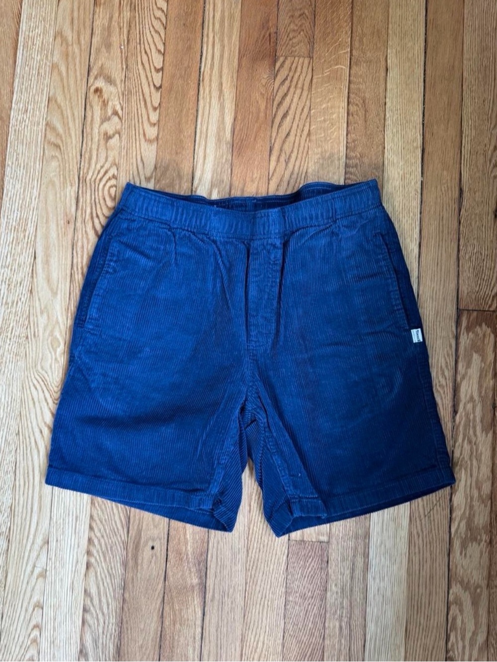 Birdwell Navy Corduroy Shorts